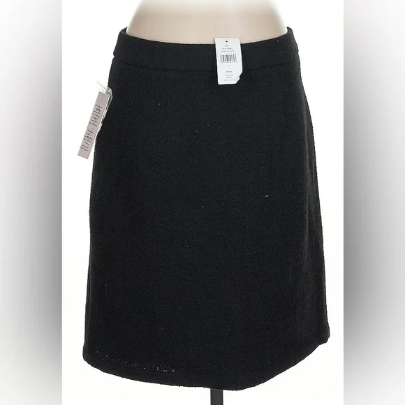 NWT NANETTE Nanette Lepore Black Button Down Skirt - Picture 2 of 4